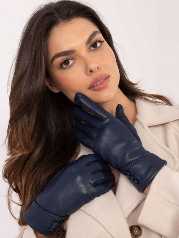 Wool Fashion Italia Gloves-AT-RK-239805.95-navy blue