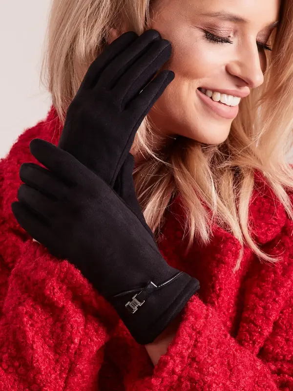 Wool Fashion Italia Gloves-AT-RK-902.08-black
