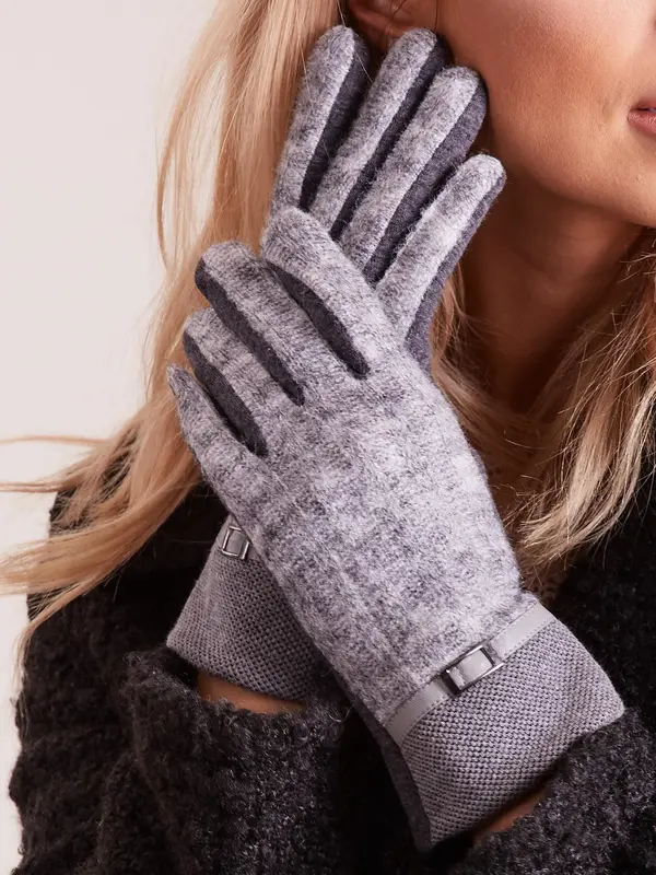 Wool Fashion Italia Gloves-AT-RK-9501.14-dark gray