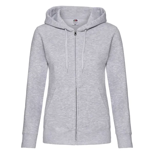 Fruit of the Loom Gray hoodie zipped Fruit Of The Loom
