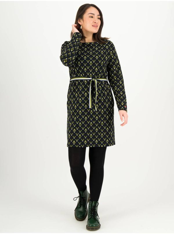 Blutsgeschwister Green-Black Ladies Patterned Dress Blutsgeschwister Sneakers in th - Ladies