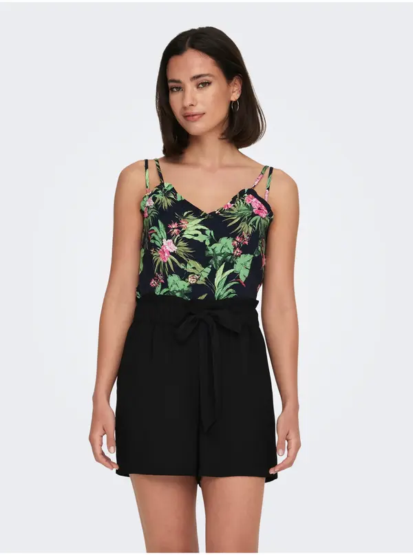 Only Green-black women's patterned tank top ONLY Nova - Women's
