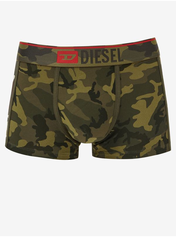 Diesel Green Men's Camouflage Boxer Shorts Diesel Damien - Men