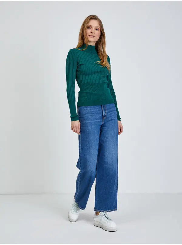 Orsay Green Ribbed Sweater ORSAY - Women