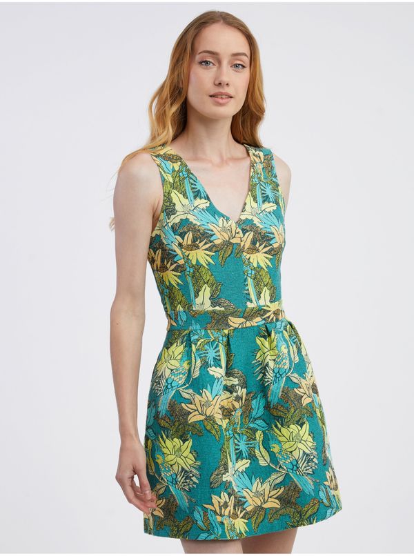 CAMAIEU Green women's floral dress CAMAIEU - Women's