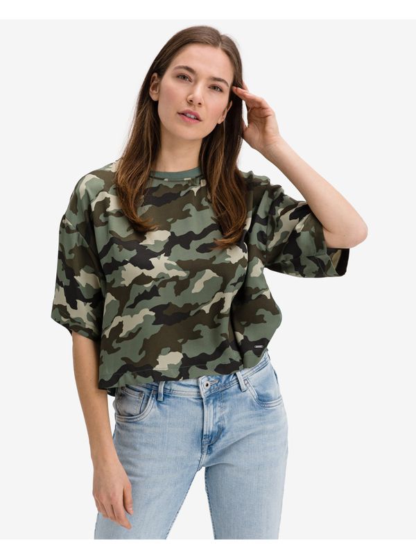 Pepe Jeans Green Women's T-Shirt Pepe Jeans Annalisa - Women