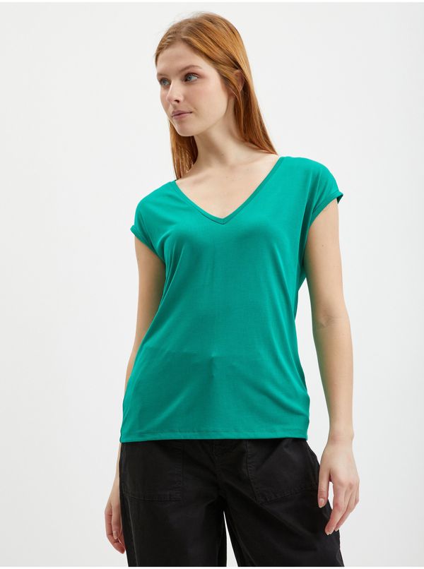 Pieces Green Women's T-Shirt Pieces Kamala - Women