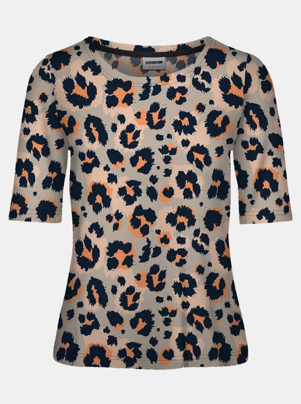 Noisy May Grey Patterned T-Shirt Noisy May Sally - Women