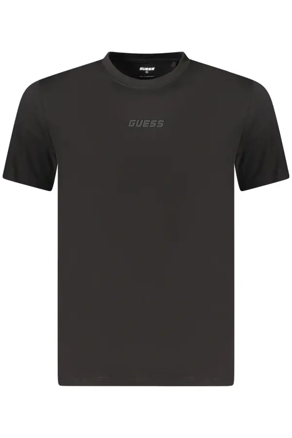 GUESS JEANS GUESS черна тениска с къс ръкав