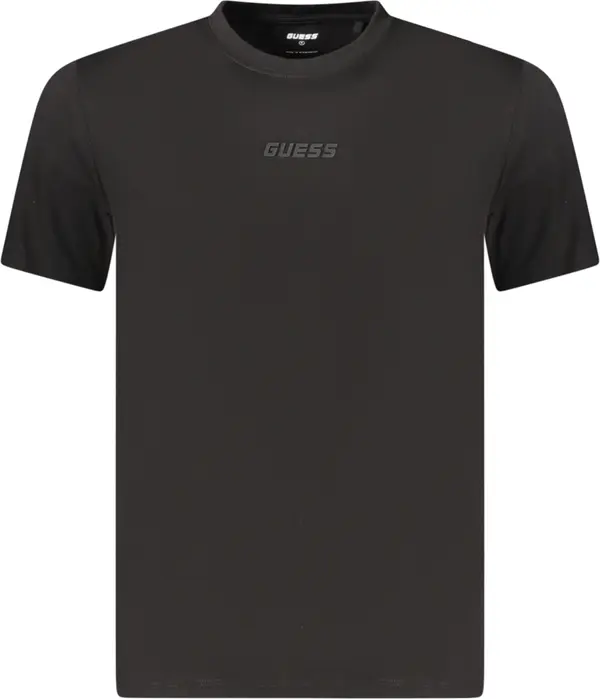 GUESS JEANS GUESS черна тениска с къс ръкав