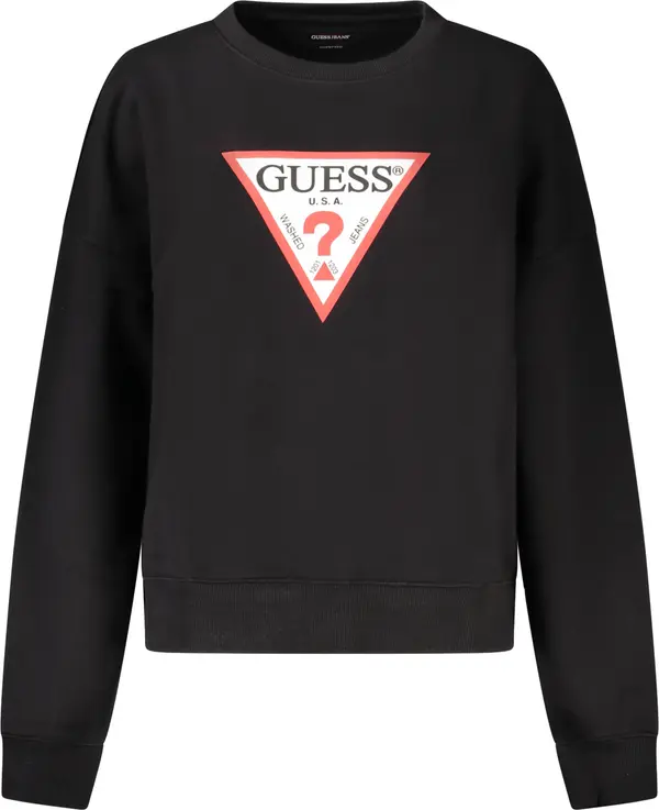 GUESS JEANS GUESS JEANS SWEATSHIRT WITHOUT ZIP WOMEN BLACK