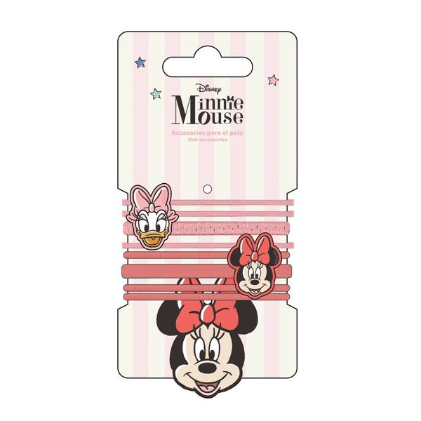 MINNIE HAIR ACCESSORIES ELASTIC 8 PIECES MINNIE