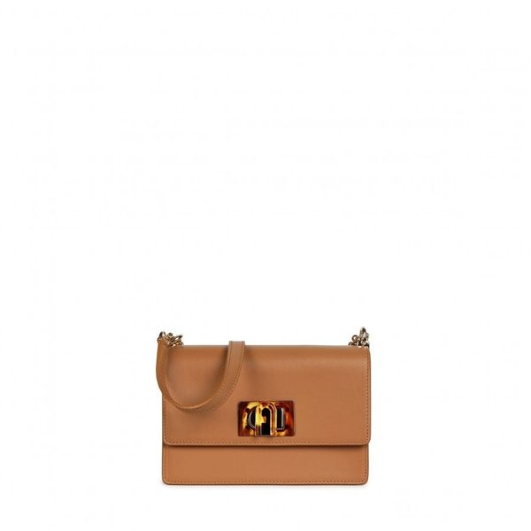 Furla Handbag - FURLA 1927 MINI CROSSBODY 20 - VITELLO SELLA LUX brown