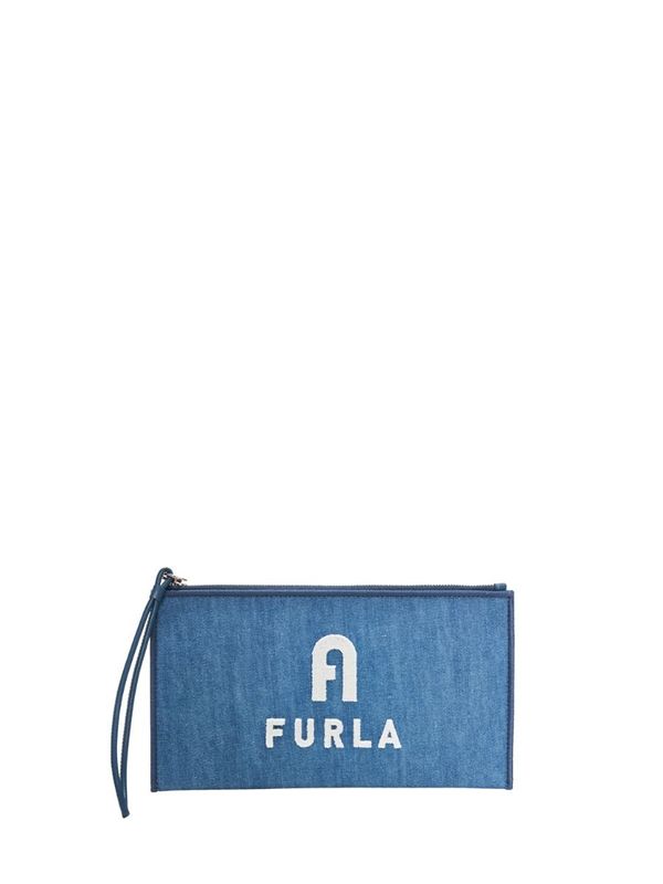Furla Handbag - FURLA OPPORTUNITY S ENVELOPE blue