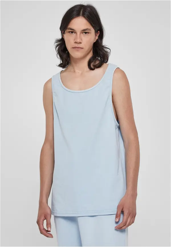 Urban Classics Heavy Oversized Balticblue Acid Wash Tank
