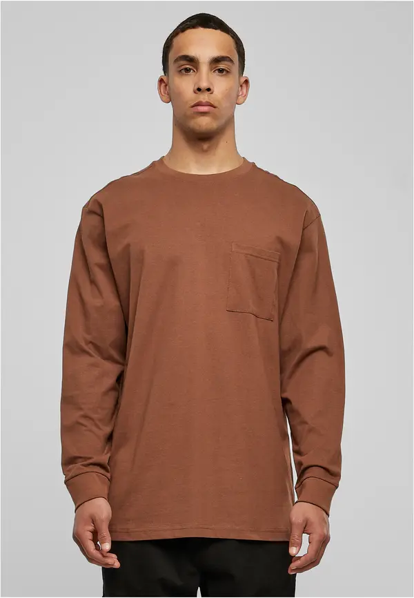 Urban Classics Heavy Oversized Pocket Longsleeve Bark