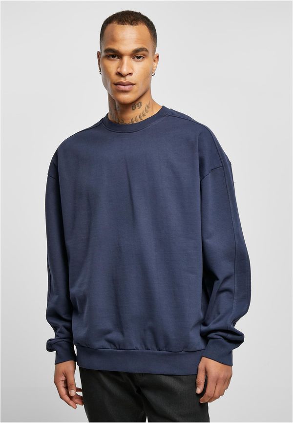 Urban Classics Heavy Terry Garment Dye Crew Dark Blue