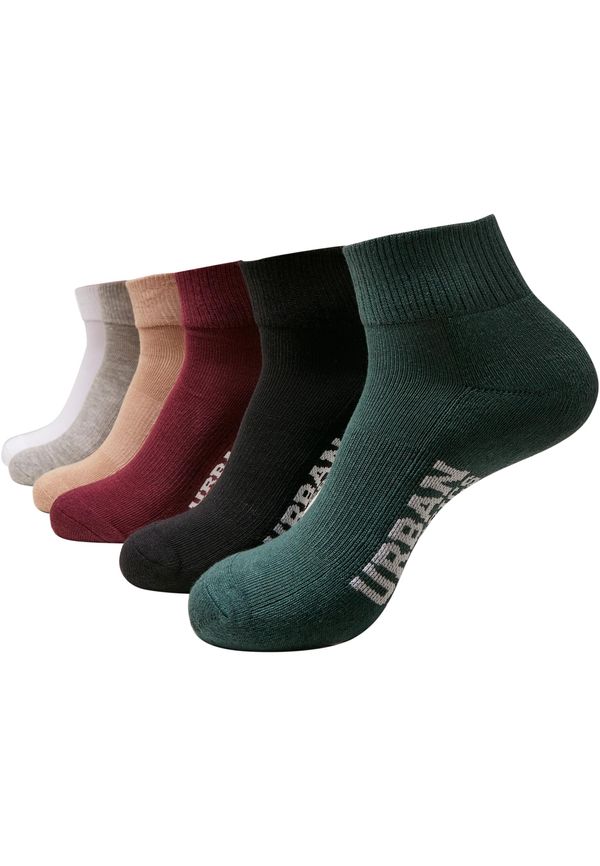 Urban Classics Accessoires High Sneaker Socks 6-Pack Winter Color