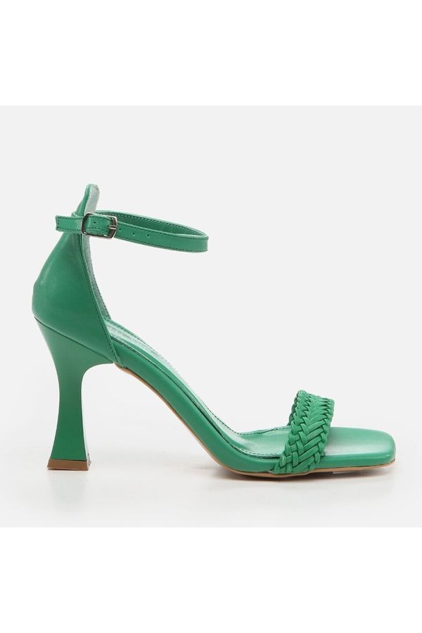 Hotiç Hotiç Women's Green Heeled Sandals