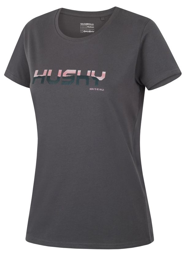 HUSKY HUSKY Tee Wild L dark grey women's cotton T-shirt