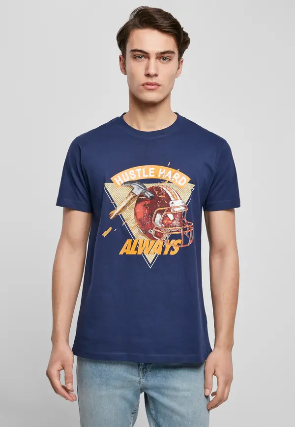 Mister Tee Hustle Hard Always Tee Light Navy