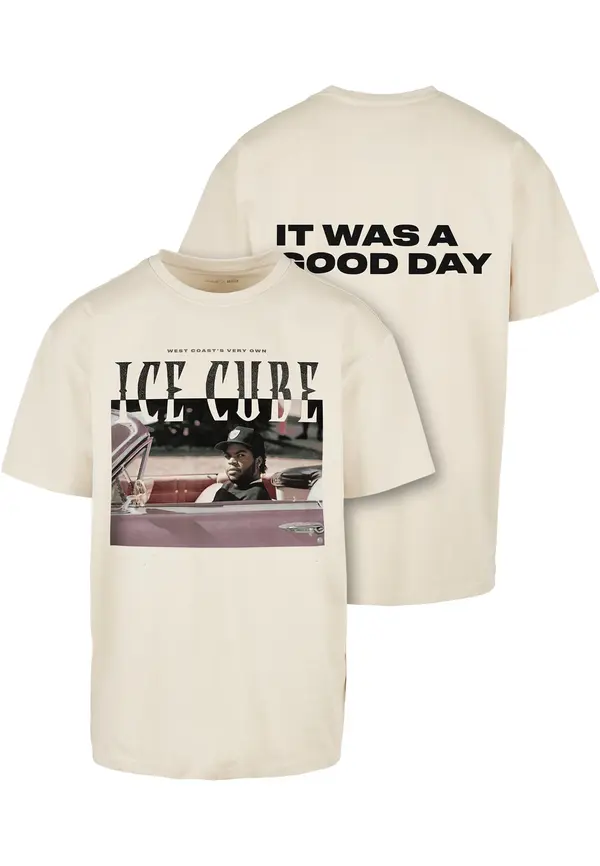 Merchcode Ice Cube It's a Good Day Oversize Tee Sand