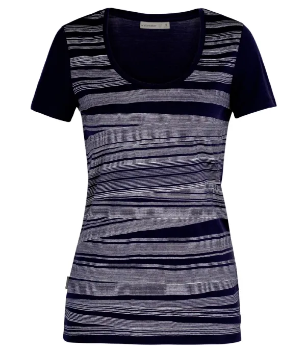 Icebreaker Icebreaker Tech Lite SS Scoop 1000 Lines Women's T-Shirt