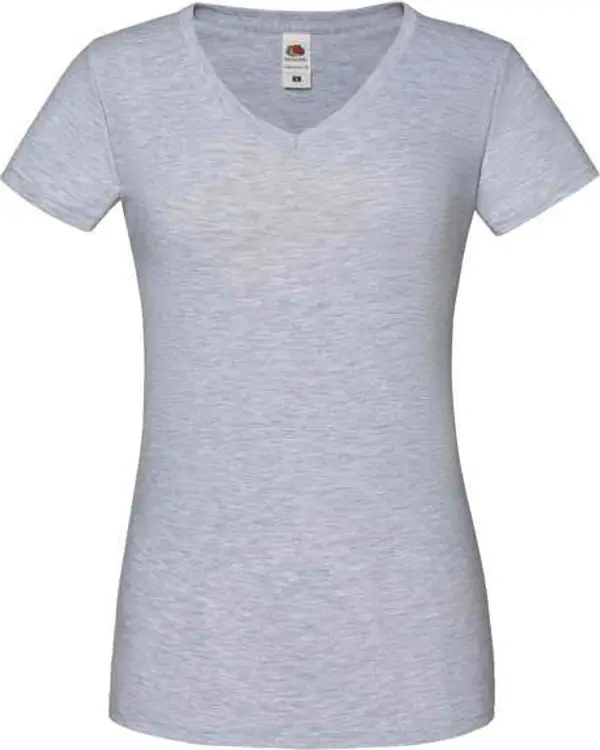 Fruit of the Loom Iconic Vneck Fruit of the Loom Women's Grey T-shirt