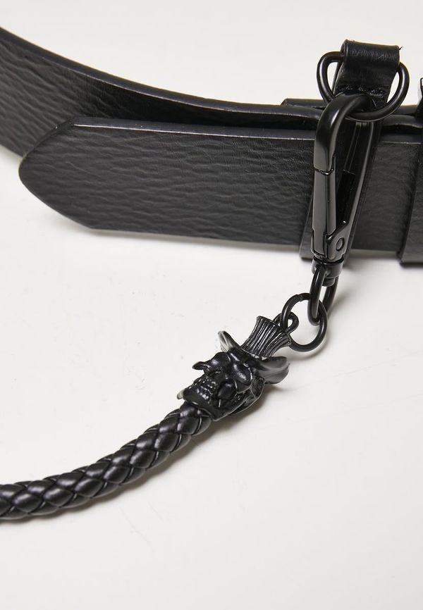 Urban Classics Accessoires Imitation leather strap with key chain, black