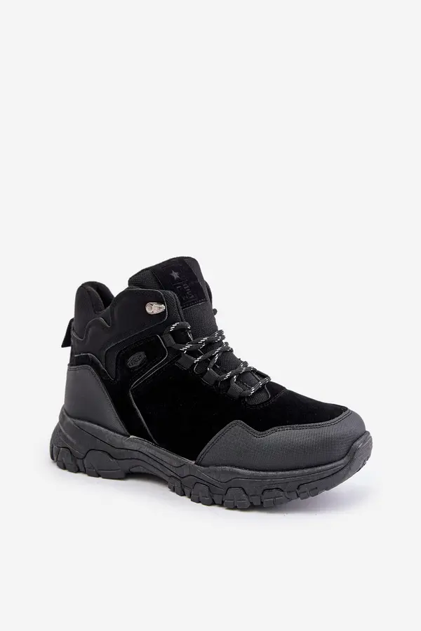 EVENTO Insulated men's lace-up trekking shoes black Zerista
