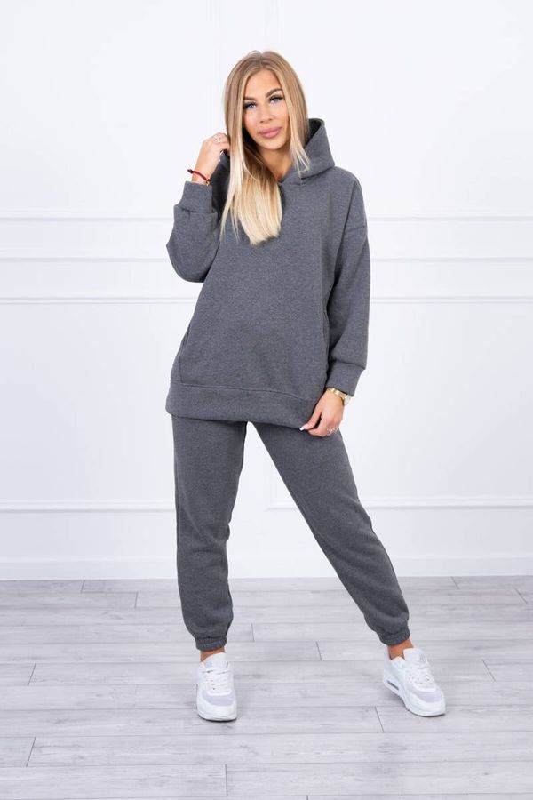 marka niezdefiniowana Insulated set with a hood made of graphite