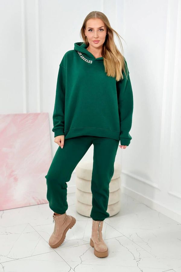 marka niezdefiniowana Insulated set with embroidery Los Angeles green