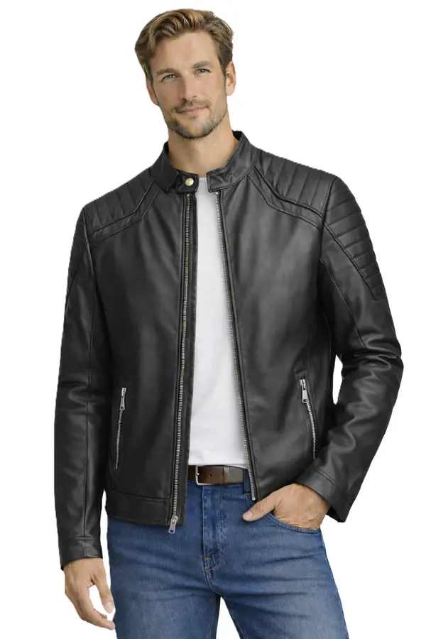 J.STYLE J.Style - Кожено яке за мъже