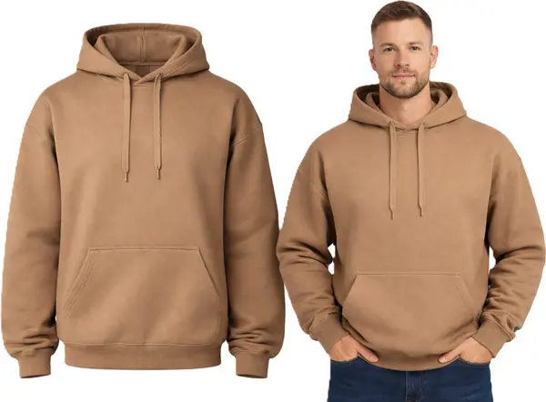 J.STYLE J.Style - Мъжки суитшърт светлокафяв