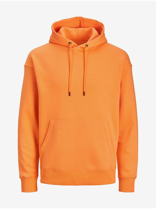 Jack & Jones Jack & Jones Star Orange Mens Basic Hoodie - Men