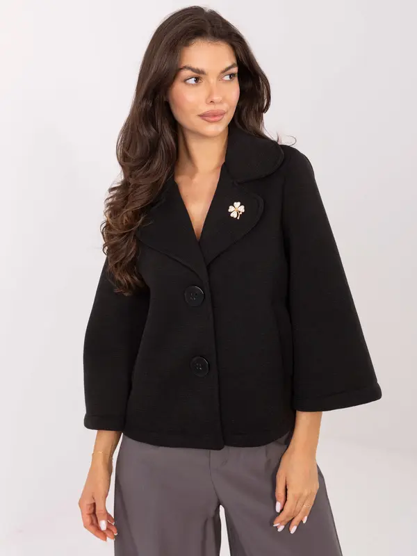 RUE PARIS Jacket-IT-KR-FL8159.24-black