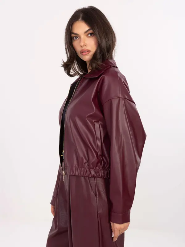RUE PARIS Jacket-IT-KR-FL9707.34-burgundy
