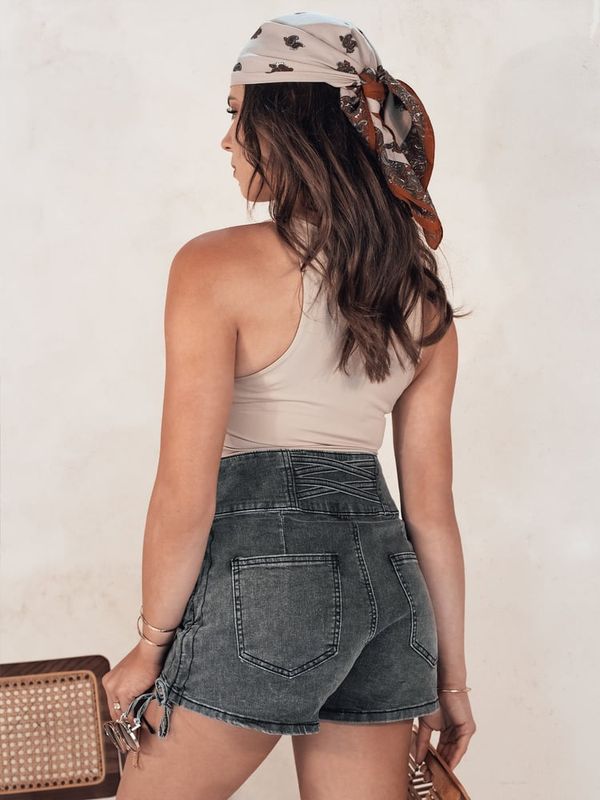 DStreet JEANLOVE Women's Denim Shorts Black Dstreet