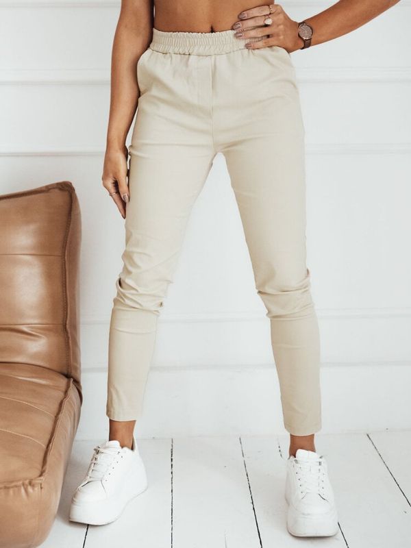 DStreet JINNY Women's Trousers Beige Dstreet