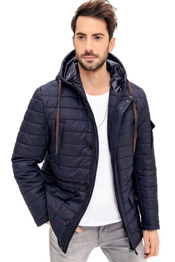 dewberry K8638 DEWBERRY MEN'S COAT-NAVY BLUE