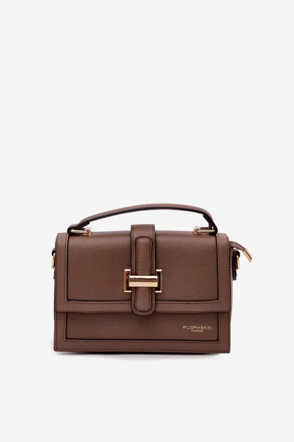 FLORA & CO Кафява чанта през рамо Flora&amp;Co