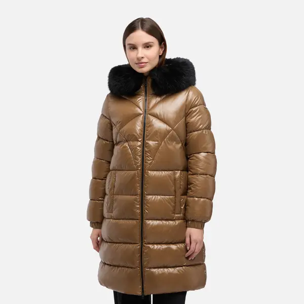 GEOX Кафява дамска парка Geox Backsie