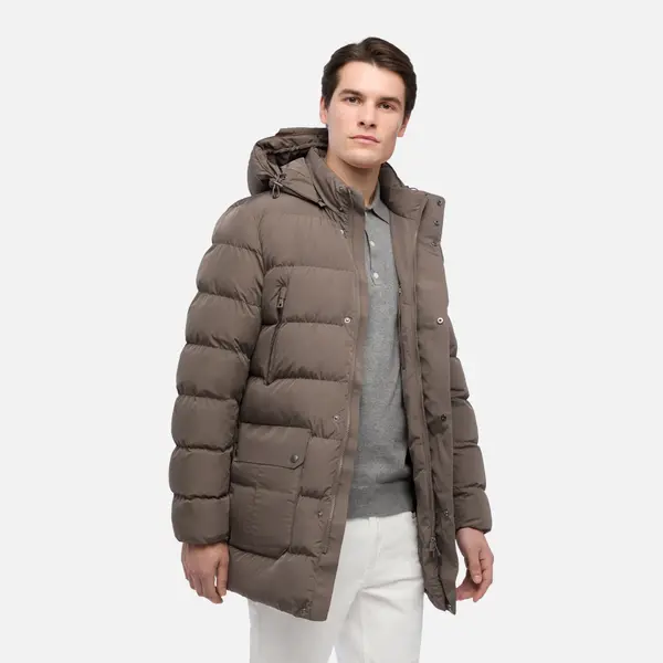 GEOX Кафява мъжка парка Geox Pieve