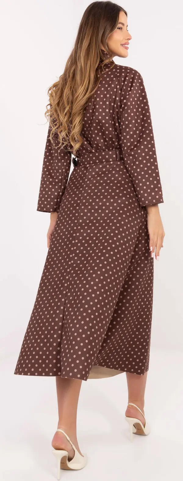 Italy Moda Кафява шарена пола