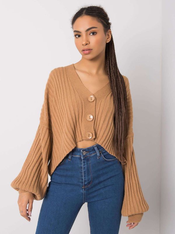 Fashionhunters Кафява жилетка от Stella RUE PARIS