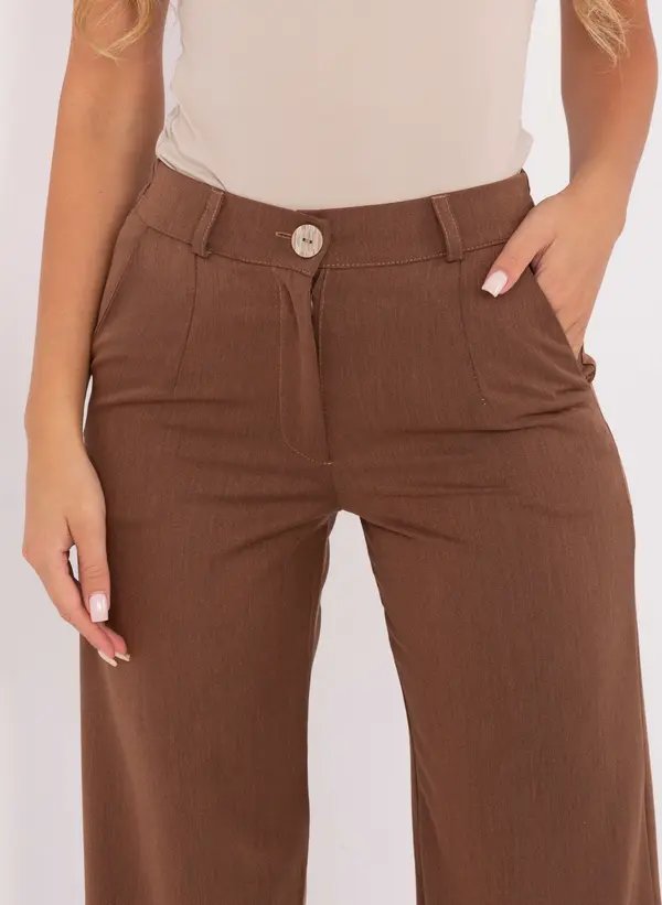 LAKERTA Кафяви едноцветни панталони