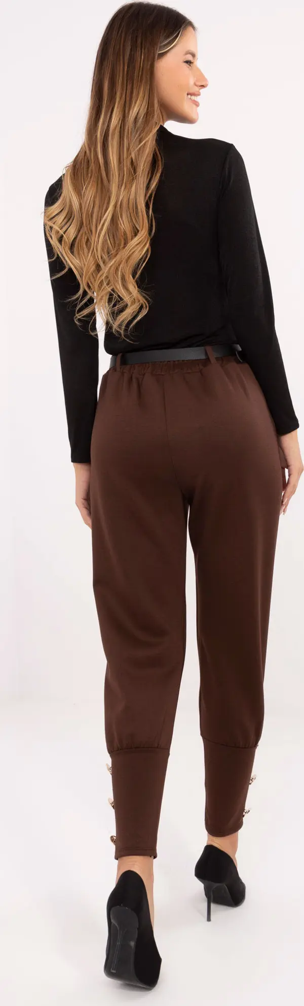 Factory Price Кафяви едноцветни панталони
