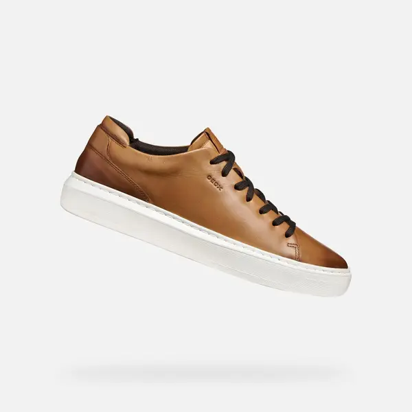 GEOX Кафяви мъжки кецове Geox Deiven