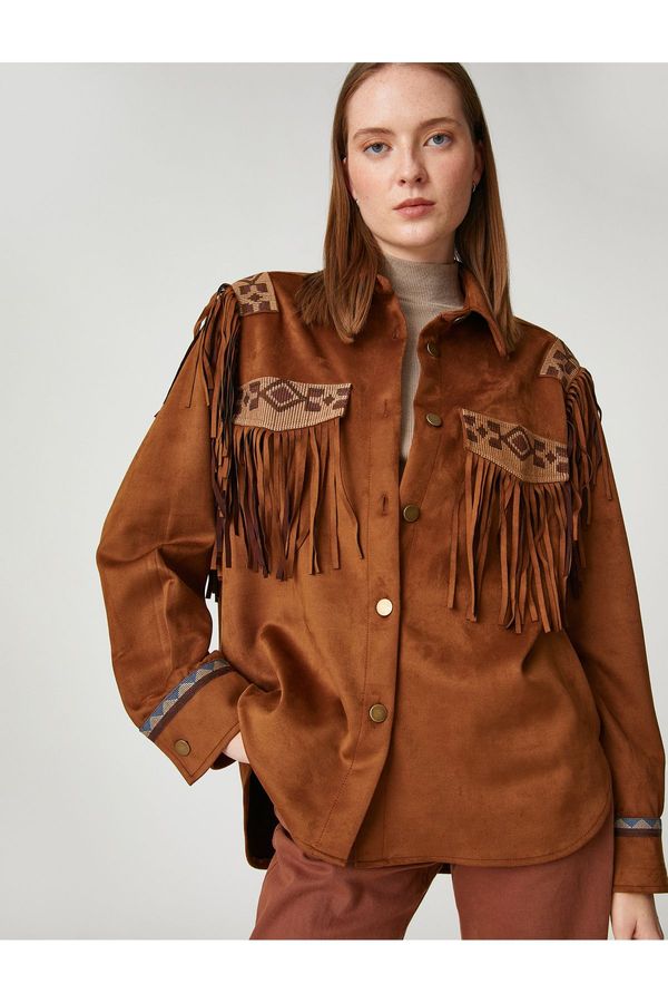 Koton Кафяво яке за момичета Koton