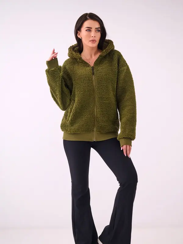 Factory Price Каки полар суичър